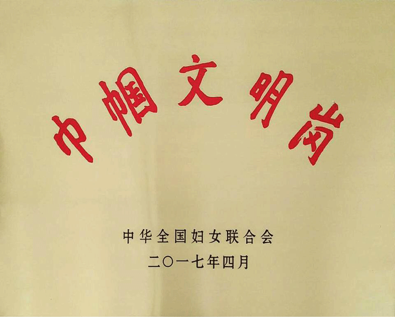 平洲电子公司制造Ⅲ部荣获中华全国妇女联合会颁发的巾帼文明岗称号